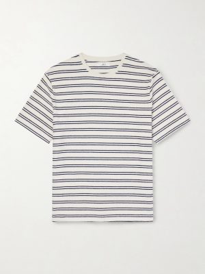 Striped Cotton-Terry T-Shirt