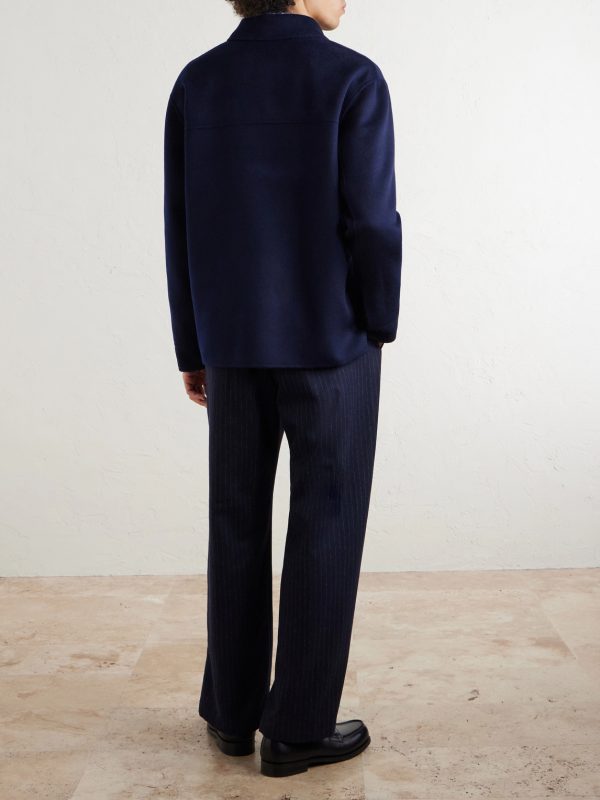 Double-Faced Cashmere Chore Jacket - BK