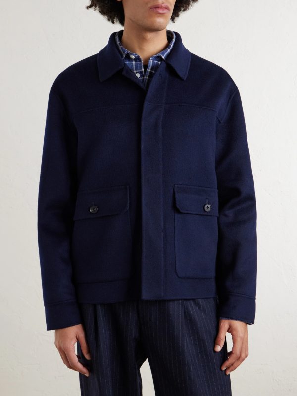 Double-Faced Cashmere Chore Jacket - FR