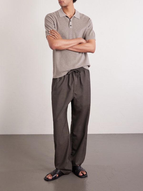 Organic Cotton and Cashmere-Blend Polo Shirt - OU Organic Cotton and Cashmere-Blend Polo Shirt - OU