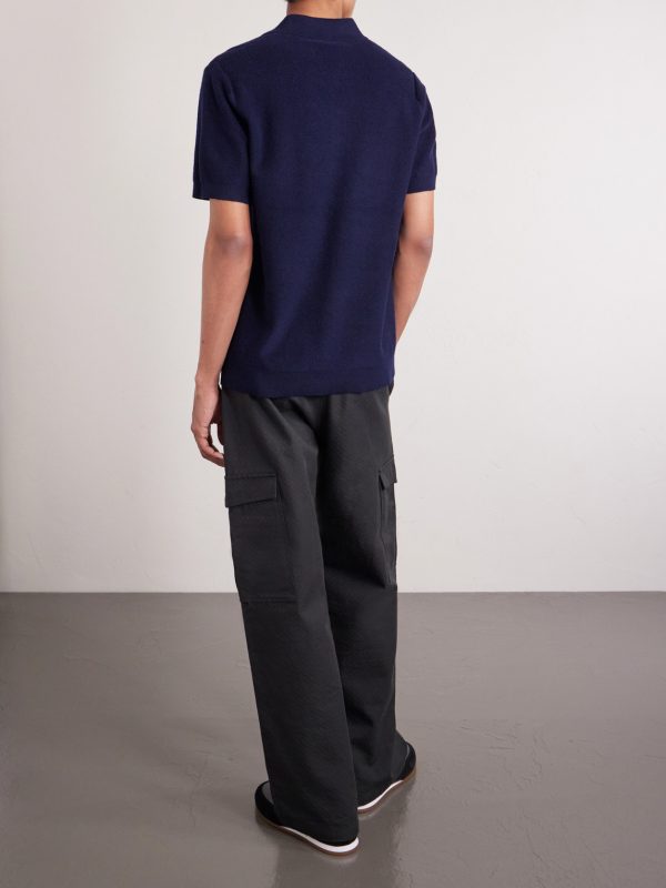 Organic Cotton and Cashmere-Blend Polo Shirt - BK Organic Cotton and Cashmere-Blend Polo Shirt - BK