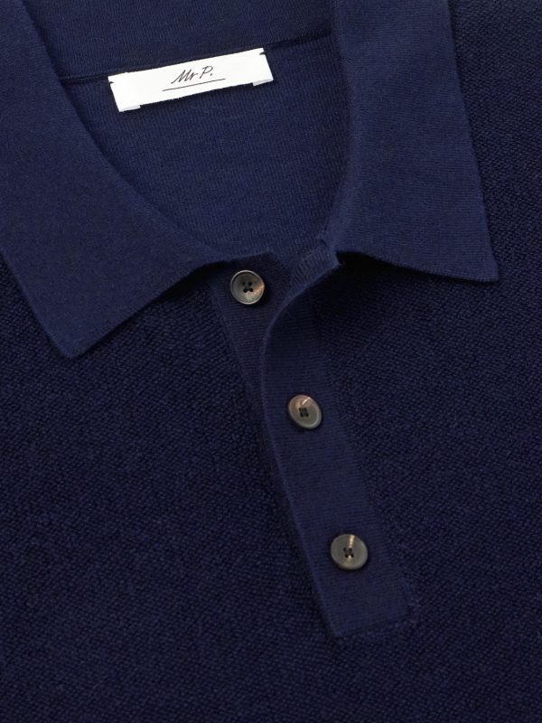 Organic Cotton and Cashmere-Blend Polo Shirt - E1 Organic Cotton and Cashmere-Blend Polo Shirt - E1