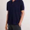 Organic Cotton and Cashmere-Blend Polo Shirt - FR Organic Cotton and Cashmere-Blend Polo Shirt - FR