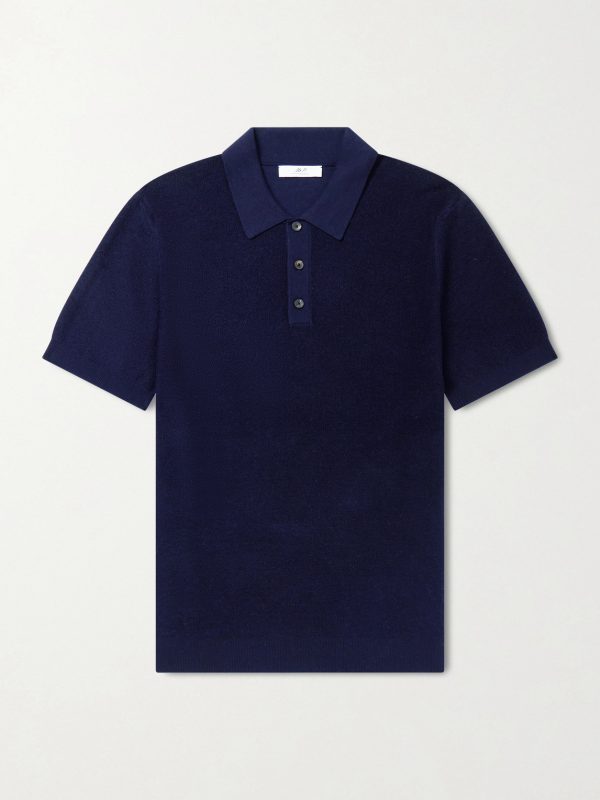 Organic Cotton and Cashmere-Blend Polo Shirt Organic Cotton and Cashmere-Blend Polo Shirt