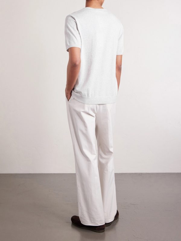 Organic Cotton and Cashmere-Blend T-Shirt - BK