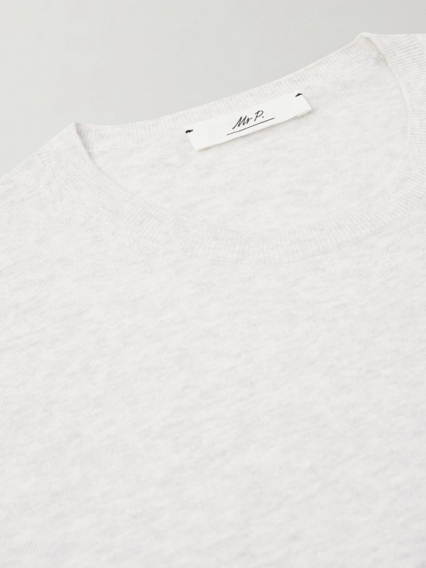 Organic Cotton and Cashmere-Blend T-Shirt - E1