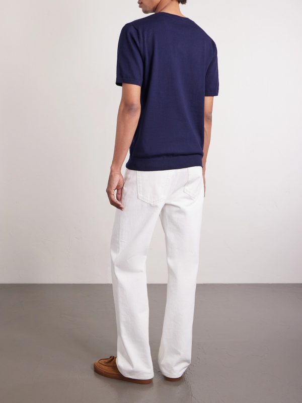 Organic Cotton and Cashmere-Blend T-Shirt - BK Organic Cotton and Cashmere-Blend T-Shirt - BK