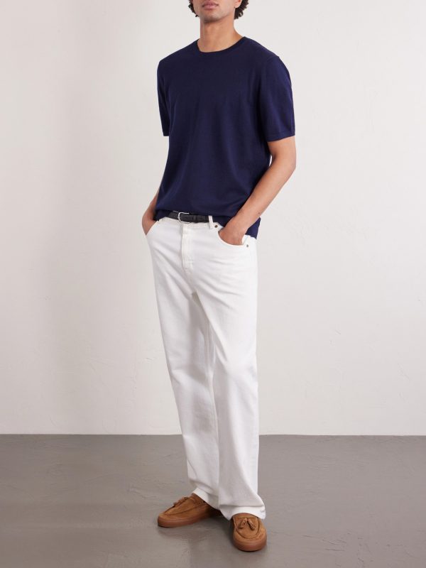 Organic Cotton and Cashmere-Blend T-Shirt - OU Organic Cotton and Cashmere-Blend T-Shirt - OU