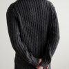 Cable-Knit Cotton Polo Shirt - BK