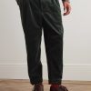 Cropped Pleated Cotton-Corduroy Trousers - FR Cropped Pleated Cotton-Corduroy Trousers - FR
