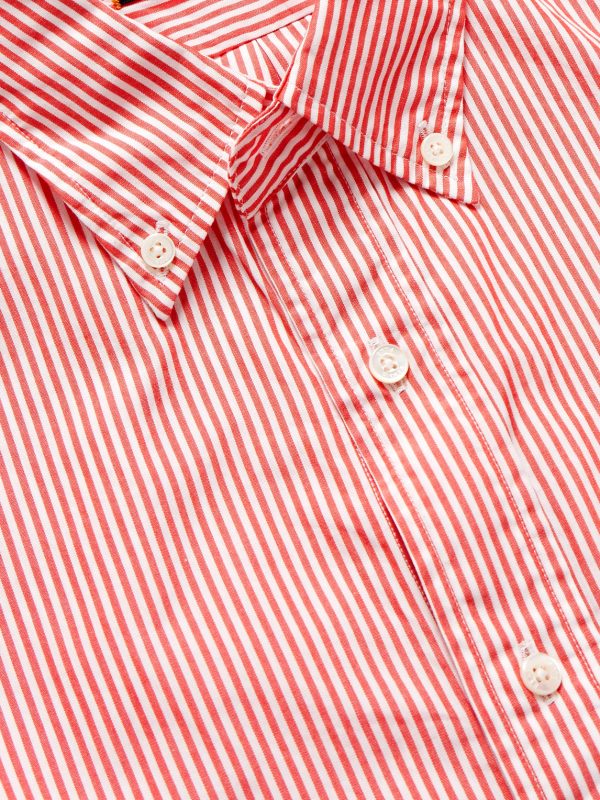 Button-Down Collar Striped Cotton Shirt - CU Button-Down Collar Striped Cotton Shirt - CU