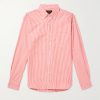 Button-Down Collar Striped Cotton Shirt Button-Down Collar Striped Cotton Shirt