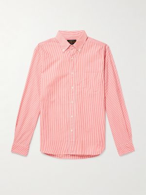Button-Down Collar Striped Cotton Shirt Button-Down Collar Striped Cotton Shirt