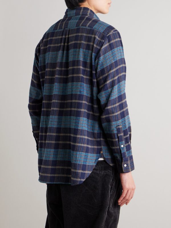 Checked Wool-Flannel Shirt - BK Checked Wool-Flannel Shirt - BK