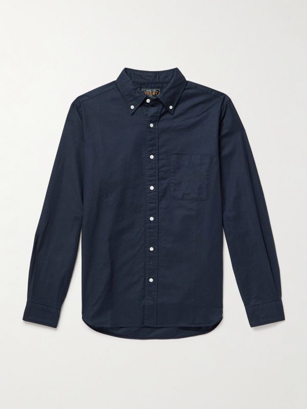Button-Down Collar Cotton Oxford Shirt