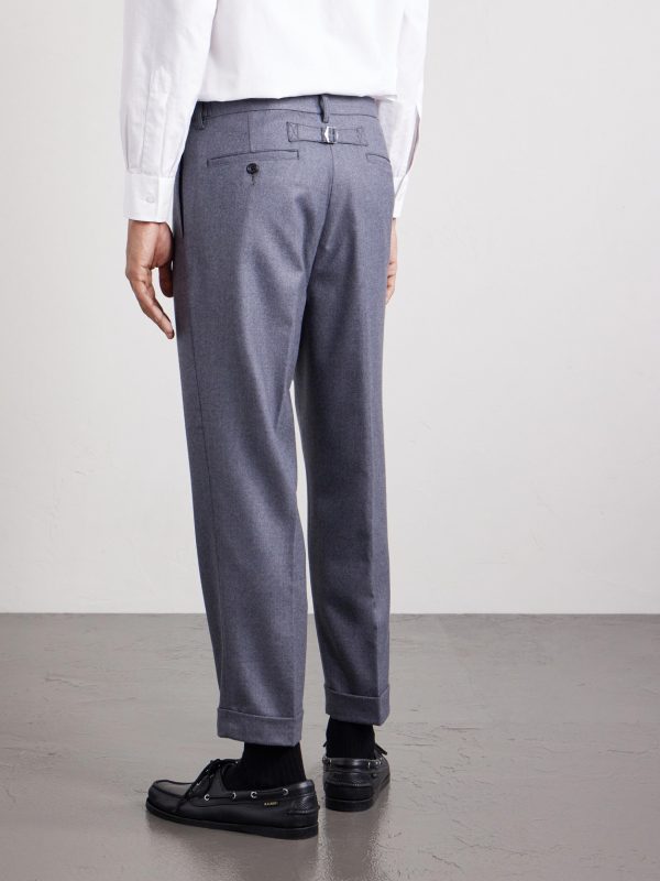 Ivy Cropped Tapered Brushed Wool-Blend Twill Suit Trousers - BK Ivy Cropped Tapered Brushed Wool-Blend Twill Suit Trousers - BK