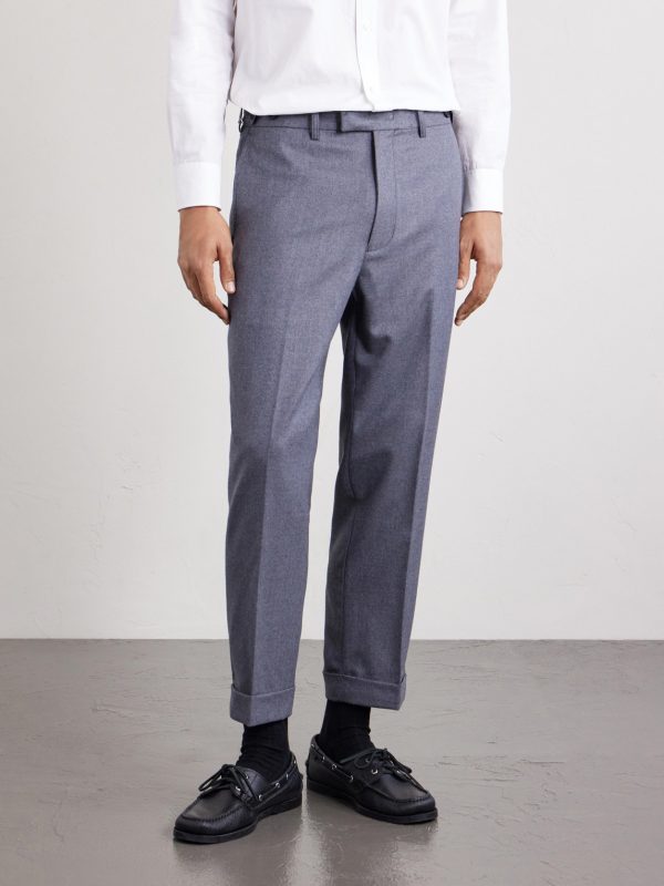 Ivy Cropped Tapered Brushed Wool-Blend Twill Suit Trousers - FR Ivy Cropped Tapered Brushed Wool-Blend Twill Suit Trousers - FR
