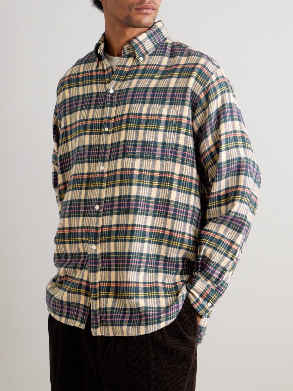 Checked Cotton-Flannel Shirt - FR Checked Cotton-Flannel Shirt - FR