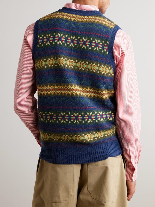 Fair Isle Wool-Blend Sweater Vest - BK