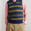 Fair Isle Wool-Blend Sweater Vest - FR
