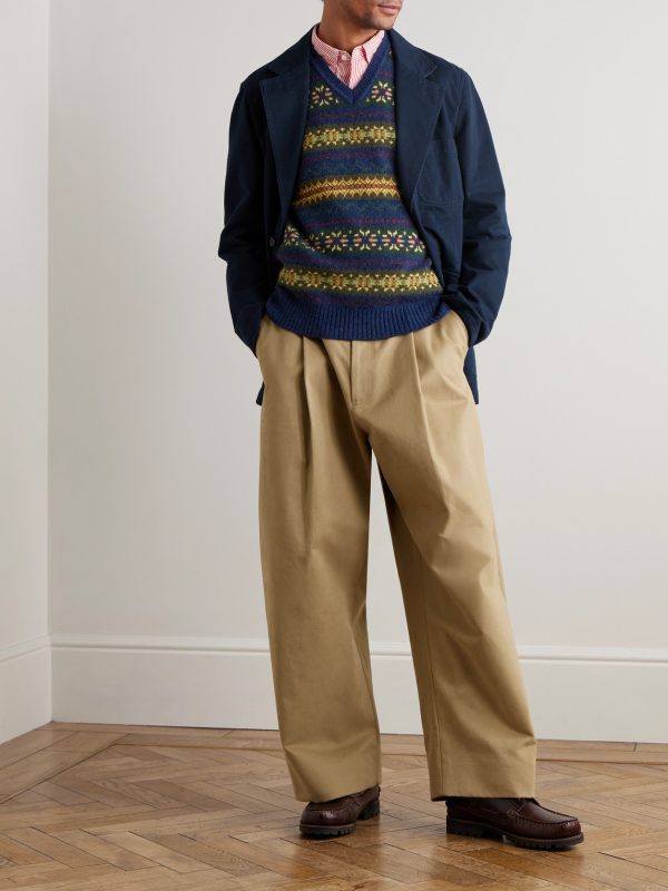 Fair Isle Wool-Blend Sweater Vest - OU
