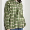 Button-Down Collar Checked Cotton-Dobby Shirt - FR