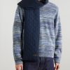 Muffler Boa Logo-Appliquéd Padded Plush-Trimmed Quilted Shell Scarf - OU Muffler Boa Logo-Appliquéd Padded Plush-Trimmed Quilted Shell Scarf - OU