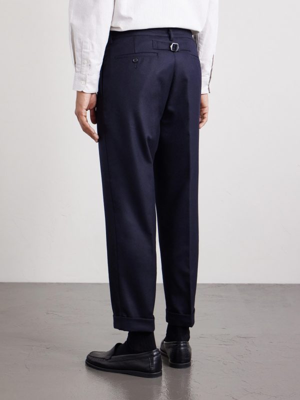 Ivy Cropped Tapered Brushed Wool-Blend Twill Suit Trousers - BK