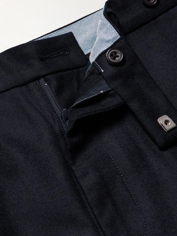 Ivy Cropped Tapered Brushed Wool-Blend Twill Suit Trousers - E1