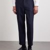 Ivy Cropped Tapered Brushed Wool-Blend Twill Suit Trousers - FR