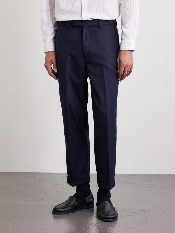 Ivy Cropped Tapered Brushed Wool-Blend Twill Suit Trousers - FR