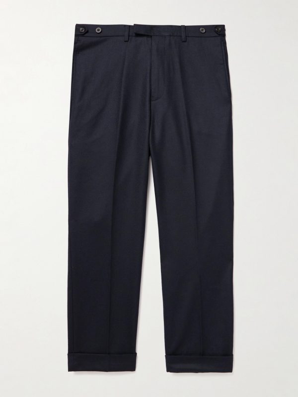 Ivy Cropped Tapered Brushed Wool-Blend Twill Suit Trousers