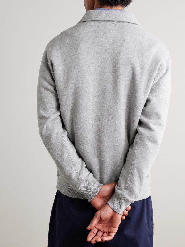 Slim-Fit Cotton-Jersey Half-Zip Sweatshirt - BK Slim-Fit Cotton-Jersey Half-Zip Sweatshirt - BK