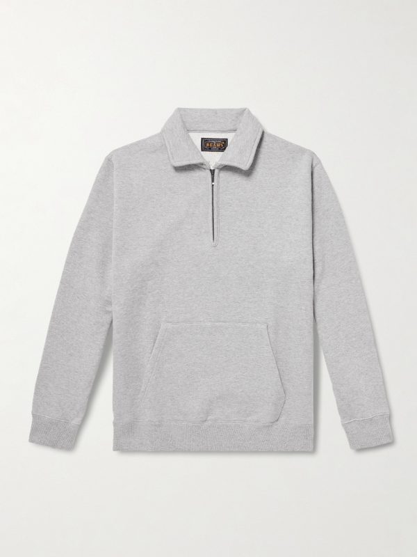 Slim-Fit Cotton-Jersey Half-Zip Sweatshirt Slim-Fit Cotton-Jersey Half-Zip Sweatshirt
