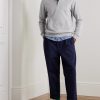 Slim-Fit Cotton-Jersey Half-Zip Sweatshirt - OU Slim-Fit Cotton-Jersey Half-Zip Sweatshirt - OU