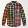 Patchwork Checked Cotton-Flannel Shirt Patchwork Checked Cotton-Flannel Shirt
