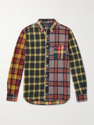Patchwork Checked Cotton-Flannel Shirt Patchwork Checked Cotton-Flannel Shirt