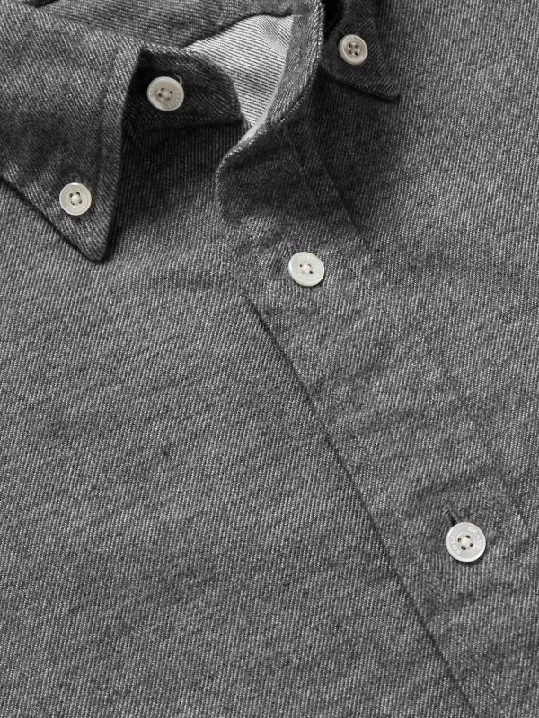 Button-Down Collar Cotton-Flannel Shirt - CU Button-Down Collar Cotton-Flannel Shirt - CU