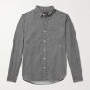 Button-Down Collar Cotton-Flannel Shirt Button-Down Collar Cotton-Flannel Shirt