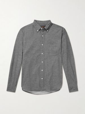 Button-Down Collar Cotton-Flannel Shirt Button-Down Collar Cotton-Flannel Shirt