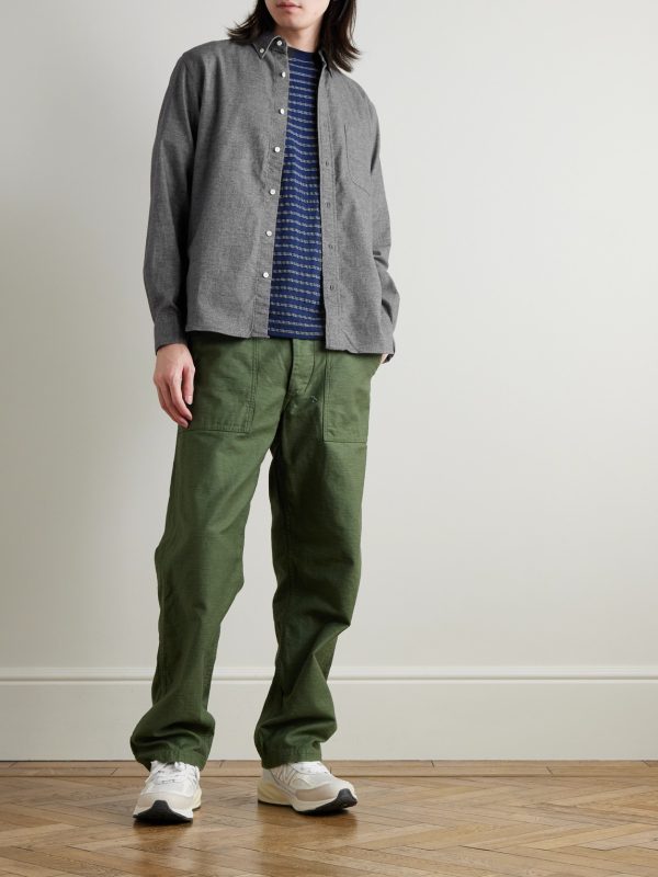 Button-Down Collar Cotton-Flannel Shirt - OU Button-Down Collar Cotton-Flannel Shirt - OU
