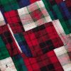Button-Down Collar Patchworked Checked Wool-Madras Shirt - CU Button-Down Collar Patchworked Checked Wool-Madras Shirt - CU