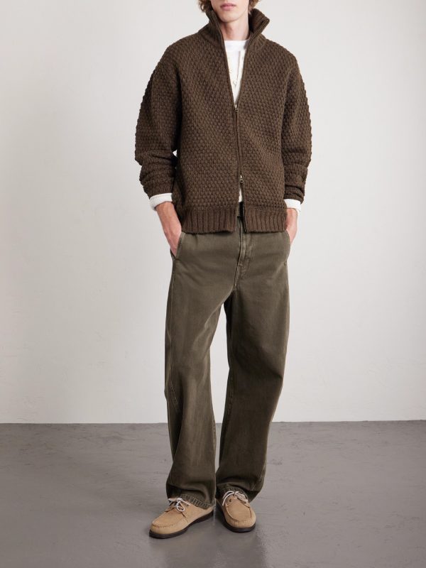 Zip-Up Wool Sweater - OU Zip-Up Wool Sweater - OU