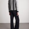 Checked Wool Cardigan - BK
