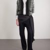 Checked Wool Cardigan - OU