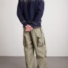 Cable-Knit Wool Sweater - BK