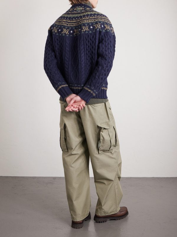 Cable-Knit Wool Sweater - BK
