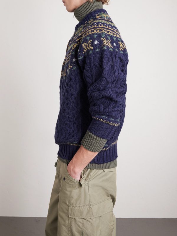 Cable-Knit Wool Sweater - CU