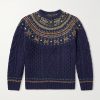 Cable-Knit Wool Sweater
