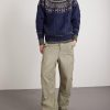 Cable-Knit Wool Sweater - OU